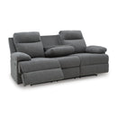  Manufacturer Color_Charcoal  --  Side-Swipe PC9140689 Reclining Sofa with Drop Down Table IMAGE 2