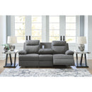  Manufacturer Color_Charcoal  --  Side-Swipe PC9140689 Reclining Sofa with Drop Down Table IMAGE 7