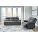  Manufacturer Color_Charcoal  --  Side-Swipe PC9140689 Reclining Sofa with Drop Down Table IMAGE 9