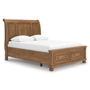  Size_Queen  -- Signature Design by Ashley Feddinger Sleigh Bed with Storage IMAGE 1