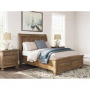  Size_Queen  -- Signature Design by Ashley Feddinger Sleigh Bed with Storage IMAGE 7