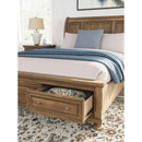  Size_Queen  -- Signature Design by Ashley Feddinger Sleigh Bed with Storage IMAGE 9
