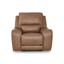  Manufacturer Color_Caramel -- Signature Design by Ashley DeepWakes Power Leather Match Recliner IMAGE 3