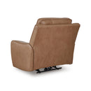  Manufacturer Color_Caramel -- Signature Design by Ashley DeepWakes Power Leather Match Recliner IMAGE 4