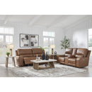  Manufacturer Color_Caramel -- Signature Design by Ashley DeepWakes Power Reclining Leather Match Sofa IMAGE 12