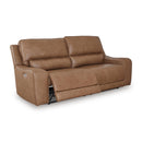  Manufacturer Color_Caramel -- Signature Design by Ashley DeepWakes Power Reclining Leather Match Sofa IMAGE 2