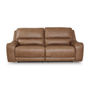  Manufacturer Color_Caramel -- Signature Design by Ashley DeepWakes Power Reclining Leather Match Sofa IMAGE 3