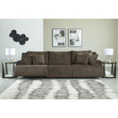  Manufacturer Color_Chocolate  -- Top Tier 92705S8C 3 pc Sectional Sofa IMAGE 3