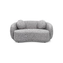  Minhas Furniture Stationary Fabric Loveseat 2232 Loveseat - Brown IMAGE 1