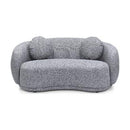  Minhas Furniture Stationary Fabric Loveseat 2232 Loveseat - Grey IMAGE 1