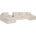  Manufacturer Color_Oyster -- Modmax 92103S70 5 Piece Sectional with Audio Console IMAGE 1