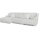  Manufacturer Color_Alloy  --  Top Tier 92706S12 4 pc Reclining Sectional with Chaise IMAGE 1