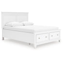 Size_Queen  -- Signature Design by Ashley Fortman Panel Bed with Storage IMAGE 1