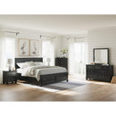  Size_King  -- Lanolee B687B19 King Panel Storage Bed IMAGE 12