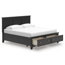  Size_King  -- Lanolee B687B19 King Panel Storage Bed IMAGE 2