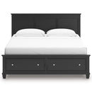  Size_King  -- Lanolee B687B19 King Panel Storage Bed IMAGE 3
