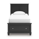  Size_Twin  -- Lanolee B687B21 Twin Panel Storage Bed IMAGE 3