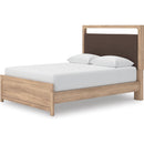  Size_Queen  -- Signature Design by Ashley Kinlanni Upholstered Platform Bed IMAGE 4