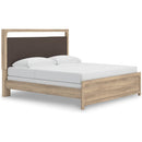  Size_King  -- Signature Design by Ashley Kinlanni Upholstered Panel Bed IMAGE 1