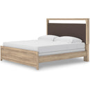  Size_King  -- Signature Design by Ashley Kinlanni Upholstered Panel Bed IMAGE 4