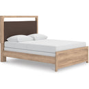  Size_Queen  -- Kinlanni PCB1360B4 Queen Upholstered Panel Bed IMAGE 1