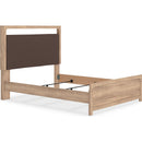  Size_Queen  -- Kinlanni PCB1360B4 Queen Upholstered Panel Bed IMAGE 2