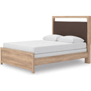  Size_Queen  -- Kinlanni PCB1360B4 Queen Upholstered Panel Bed IMAGE 4