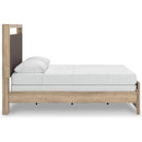  Size_Queen  -- Kinlanni PCB1360B4 Queen Upholstered Panel Bed IMAGE 5