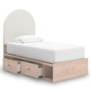  Size_Twin  -- Signature Design by Ashley Arloster Upholstered Panel Bed with Storage IMAGE 2