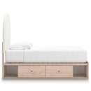  Size_Twin  -- Signature Design by Ashley Arloster Upholstered Panel Bed with Storage IMAGE 4