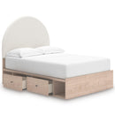  Size_Full  -- Arloster PCB1566B7 Full Upholstered Panel Bed with Storage IMAGE 2