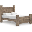  Size_Queen  -- Signature Design by Ashley Rusticott Poster Bed IMAGE 1