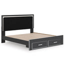  Size_King  -- Signature Design by Ashley Zuraleus Upholstered Panel Bed with Storage IMAGE 6