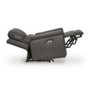  Manufacturer Color_Anchor -- Signature Design by Ashley Bleckley Power Leather Match Recliner IMAGE 4