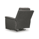  Manufacturer Color_Anchor -- Signature Design by Ashley Bleckley Power Leather Match Recliner IMAGE 5