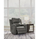  Manufacturer Color_Anchor -- Signature Design by Ashley Bleckley Power Leather Match Recliner IMAGE 7
