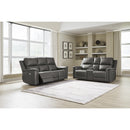  Manufacturer Color_Anchor -- Signature Design by Ashley Bleckley Power Reclining Leather Match Sofa IMAGE 6