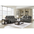  Manufacturer Color_Anchor -- Signature Design by Ashley Bleckley Power Reclining Leather Match Sofa IMAGE 7