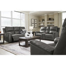  Manufacturer Color_Anchor -- Signature Design by Ashley Bleckley Power Reclining Leather Match Loveseat with Console IMAGE 11