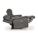  Manufacturer Color_Anchor -- Signature Design by Ashley Bleckley Power Reclining Leather Match Loveseat with Console IMAGE 4