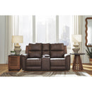  Manufacturer Color_Espresso  --  Bleckley PCU1200118 Power Reclining Loveseat with Console and Adjustable Headrest IMAGE 5