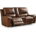  Manufacturer Color_Canyon -- DeepWakes PCU6260718 Power Reclining Loveseat with Console and Adjustable Headrest IMAGE 1