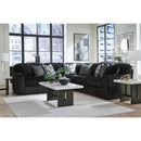  Manufacturer Color_Onyx  -- Signature Design by Ashley Midnight Madness Fabric 5 pc Sectional IMAGE 3