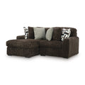  Manufacturer Color_Chocolate -- Signature Design by Ashley Midnight Madness Fabric 2 pc Sectional IMAGE 1