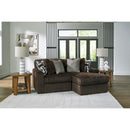  Manufacturer Color_Chocolate  -- Signature Design by Ashley Midnight Madness Fabric 2 pc Sectional IMAGE 2