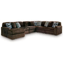  Manufacturer Color_Chocolate  -- Signature Design by Ashley Midnight Madness Fabric pc Sectional IMAGE 1