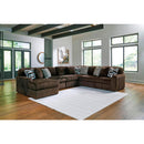  Manufacturer Color_Chocolate  -- Signature Design by Ashley Midnight Madness Fabric pc Sectional IMAGE 2