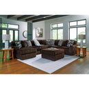  Manufacturer Color_Chocolate  -- Signature Design by Ashley Midnight Madness Fabric pc Sectional IMAGE 5