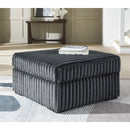  Manufacturer Color_Gunmetal  -- Midnight-Madness 9810508 Oversized Accent Ottoman IMAGE 3