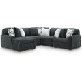  Manufacturer Color_Gunmetal -- Midnight-Madness 98105S22 5 pc Sectional with Chaise IMAGE 1